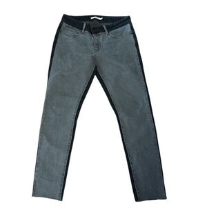 Levi’s Women’s 711 Skinny stretch Jeans  color block Gray And Black Size 28